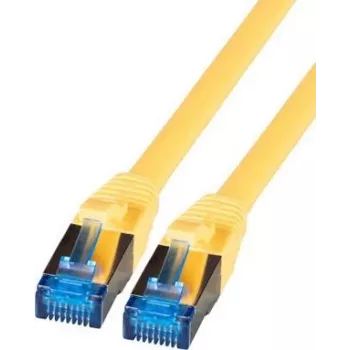 IT-BUDGET Full Copper Premium patch kábel - Super Flex TPE - Cat.6A - 500MHz - LSZH - PoE+ - AWG 27 - žltý - 1,50 m