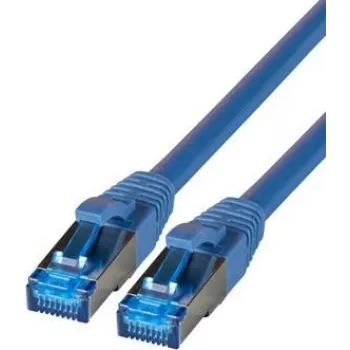 IT-BUDGET Full Copper Premium patch kábel - Super Flex TPE - Cat.6A - 500MHz - LSZH - PoE+ - AWG 27 - modrý - 3 m