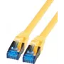 IT-BUDGET Full Copper Premium patch kábel - Super Flex TPE - Cat.6A - 500MHz - LSZH - PoE+ - AWG 27 - žltý - 3 m