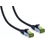 IT-BUDGET Premium patch kábel Cat.6A s Cat.7 surovým káblom - 600 MHz - bezhalogénový - PoE+ - 10GBit - čierny - 25 m