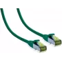 IT-BUDGET Full Copper Premium patch kábel - Cat.6A s Cat.7 surovým káblom - 600 MHz - bezhalogénový - PoE+ - 10GBit - zelený - 3 m