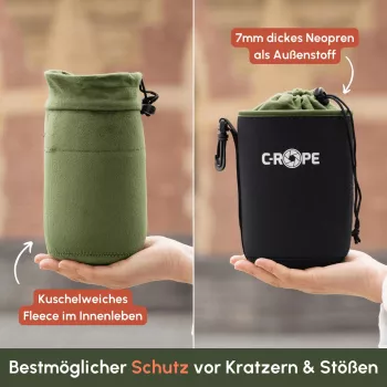 C-ROPE Lens Bag V2 čierna Variation S 10x9cm Retail