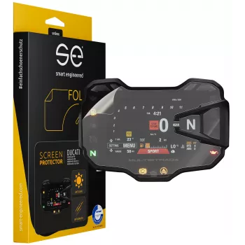 smart.engineered SE-DCP-2-0102-0030-1-M ochranná fólia displeja pre Ducati Multistrada 950/1200/1260 2015+ a Multistrada V2(s) 2020+ kokpit - transparentná
