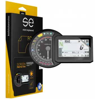 smart.engineered SE-DCP-2-0102-0060-1-M ochranná fólia displeja pre Kawasaki Versys 1000 SE (2019+) / H2 SX SE (2018+) - transparentná