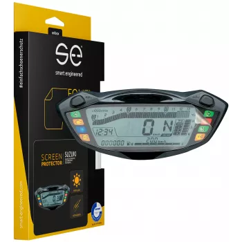 smart.engineered SE-DCP-2-0102-0091-1-M ochranná fólia displeja pre Suzuki GSX-S750 (2017+), GSX-S1000 (2016+), SV650 (2016+) kokpit motocykla - transparentná