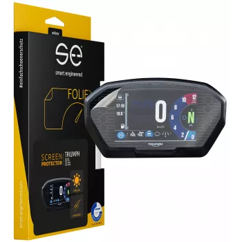 smart.engineered SE-DCP-2-0102-0112-1-M ochranná fólia displeja pre TRIUMPH Tiger 800 / Tiger 1200 / Tiger 1200XC / Tiger 1200CR - transparentná - monochromatická