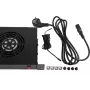 Rockstable 1U 19-palcový vetrací prvok - ventilátor - čierny - oceľ - 2 ventilátory - 12 cm - 330 m³/h (RS19-FT1U2TM)