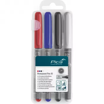 PICA-MARKER Pica Permanent-Pen 1,0mm rôzne farby s Instant-White-Pen