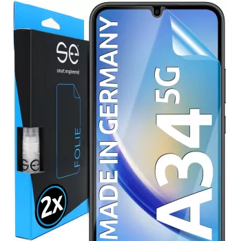 SMART.ENGINEERED se 3D ochranná fólia displeja pre Samsung Galaxy A34 (balenie 2 ks) (SE0-F0101-0395-23-M)