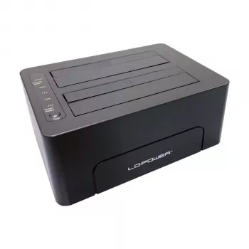 LC-Power LC-DOCK-C-V2 USB-C dokovacia stanica s HDMI, DisplayPort, VGA, 3x USB-A, USB-C dáta, USB-C PD 100W, Gigabit Ethernet, SD/microSD čítačka kariet, 3,5mm audio, sivá