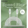 ALKAYA Speed Flex USB-C na USB-C kábel 2 m biela (CL-60031)