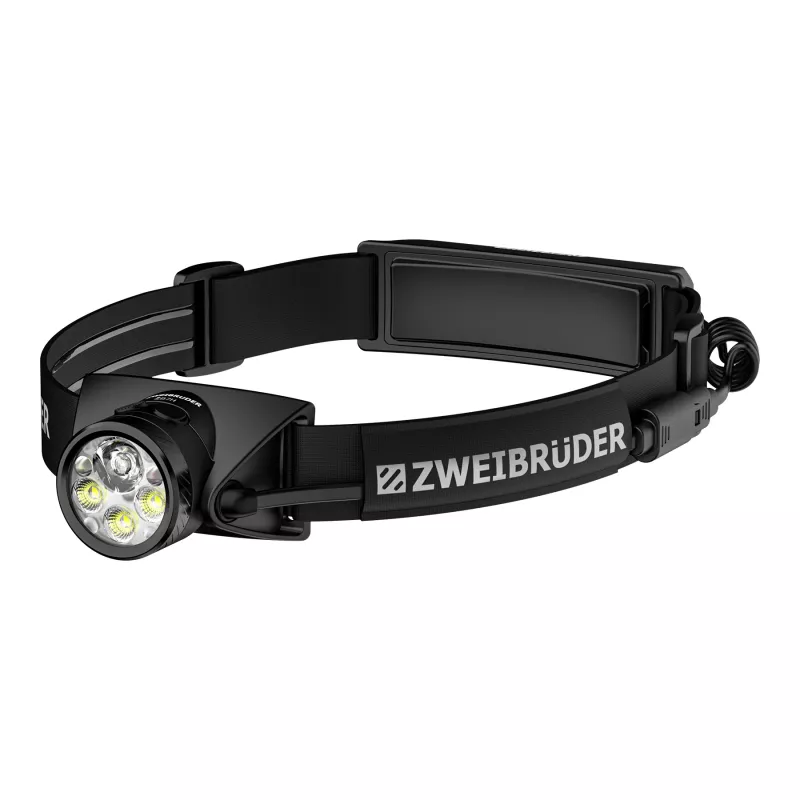 Zweibrüder ZB7H LED akumulátorová čelová lampa 1200 lúmenov USB-C