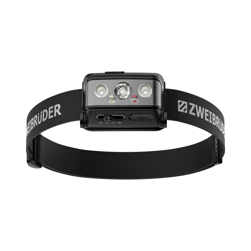Zweibrüder ZB3H LED nabíjateľná čelová lampa 600 lúmenov USB-C