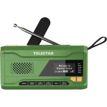 Telestar TOP NR 5 DAB+/FM núdzové rádio zelené