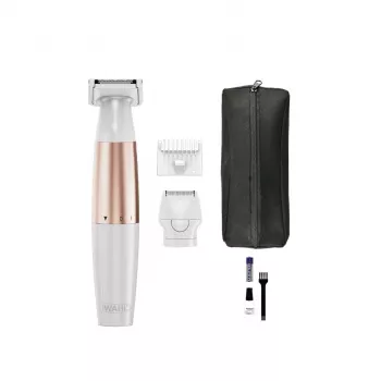Wahl TRIM and SHAVE 3028668 bikini zastrihávač, nabíjateľný, mokrý a suchý, biela/ružová