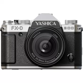 Yashica FX-D 300 kompaktný digitálny fotoaparát, 50 MP, 4K, čierny