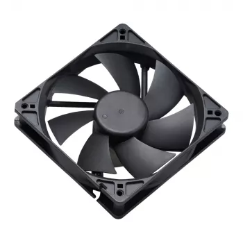 Akasa 12cm čierny ventilátor - 17,5 dB - čierny