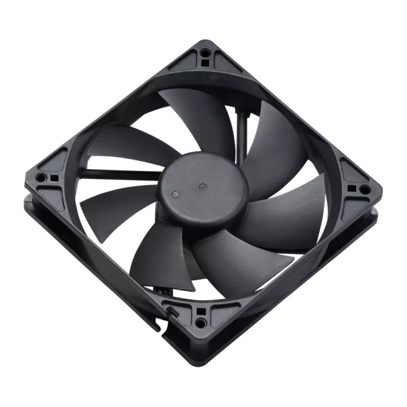 Akasa 12cm čierny ventilátor - 17,5 dB - čierny