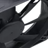 Akasa 12cm čierny ventilátor - 17,5 dB - čierny
