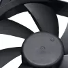 Akasa 12cm čierny ventilátor - 17,5 dB - čierny