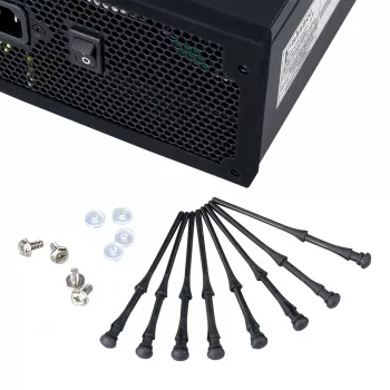 Akasa AK-MX002 antivibračné držiaky ventilátorov - čierne - guma - silikón - balenie 4 ks