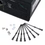 Akasa AK-MX002 antivibračné držiaky ventilátorov - čierne - guma - silikón - balenie 4 ks