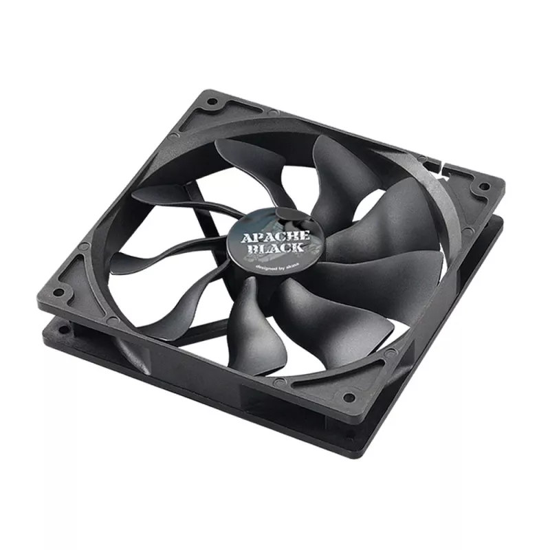 Akasa Apache AK-FN058 120mm PWM ventilátor skrine, čierny