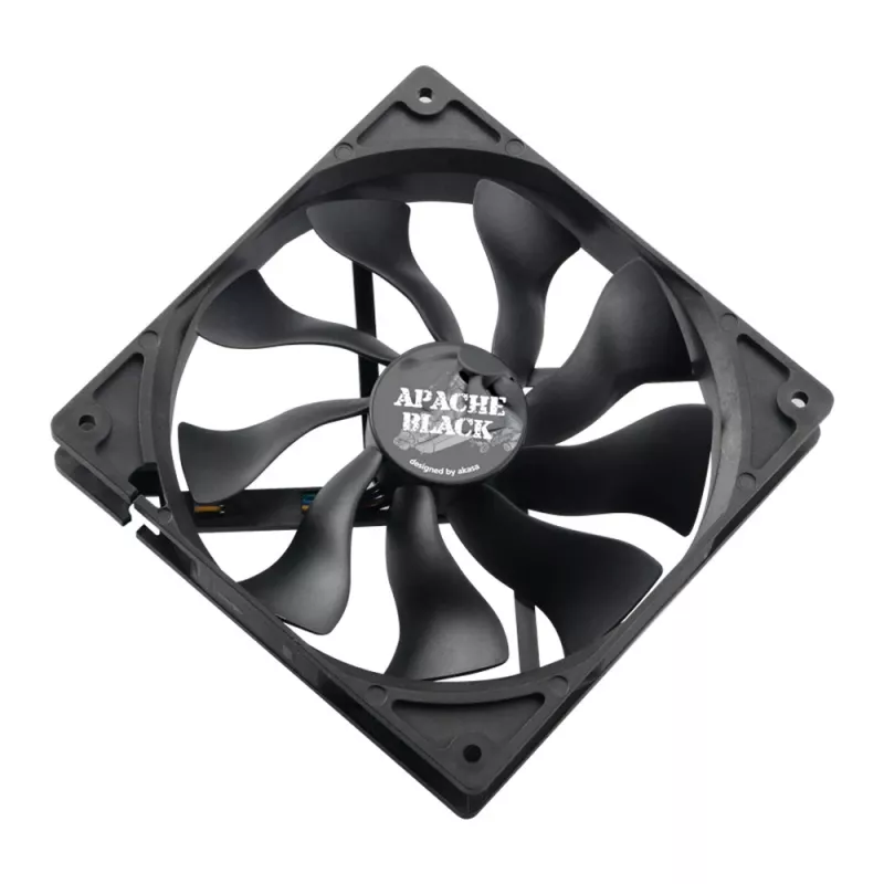Akasa Apache AK-FN058 120mm PWM ventilátor skrine, čierny
