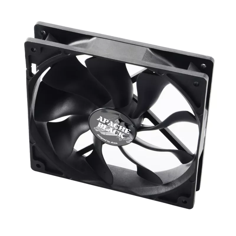 Akasa Apache AK-FN058 120mm PWM ventilátor skrine, čierny