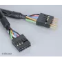 Akasa EX1394I-40 IEEE 1394 FireWire predlžovací kábel 40 cm (0,4 m) 6-pinový konektor samec na konektor samica čierny