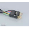 Akasa EX1394I-40 IEEE 1394 FireWire predlžovací kábel 40 cm (0,4 m) 6-pinový konektor samec na konektor samica čierny