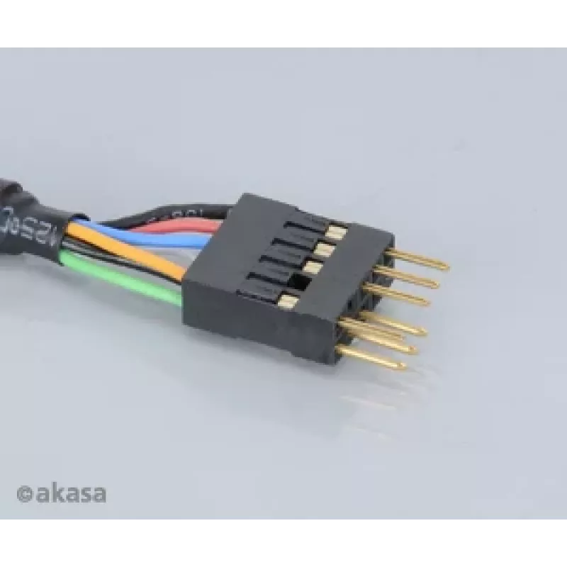 Akasa EX1394I-40 IEEE 1394 FireWire predlžovací kábel 40 cm (0,4 m) 6-pinový konektor samec na konektor samica čierny