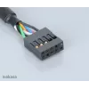Akasa EX1394I-40 IEEE 1394 FireWire predlžovací kábel 40 cm (0,4 m) 6-pinový konektor samec na konektor samica čierny