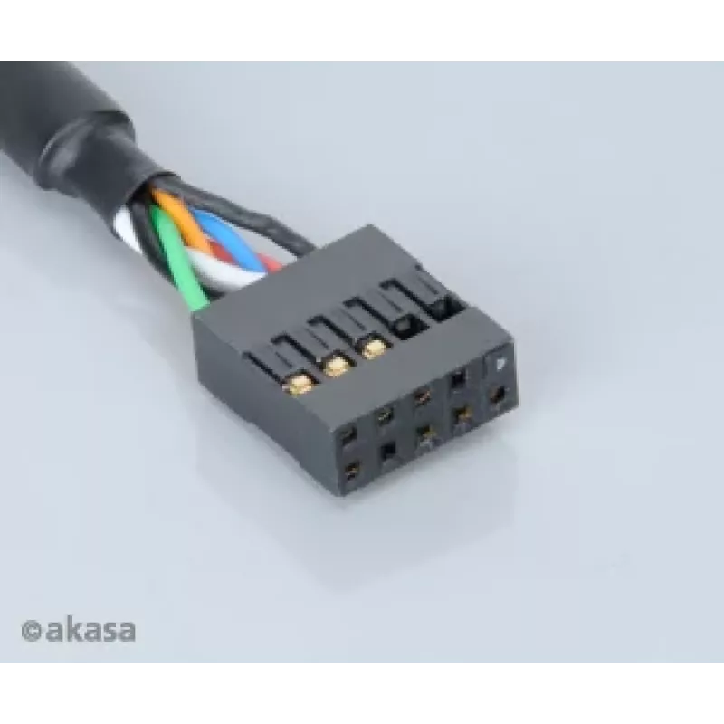 Akasa EX1394I-40 IEEE 1394 FireWire predlžovací kábel 40 cm (0,4 m) 6-pinový konektor samec na konektor samica čierny