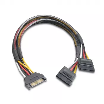 Akasa AK-CBPW05-30 SATA napájací rozbočovací kábel 30 cm čierny
