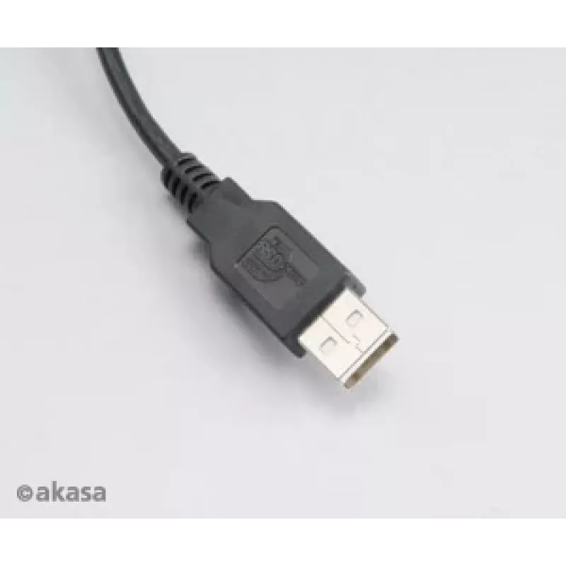 Akasa AK-CBUB05-10BK USB 2.0 kábel - USB-A na Micro-USB-B - 1m - čierny
