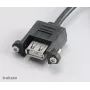 Akasa AK-CBUB06-60BK Interný na externý USB 2.0 kábel, 60 cm, čierna