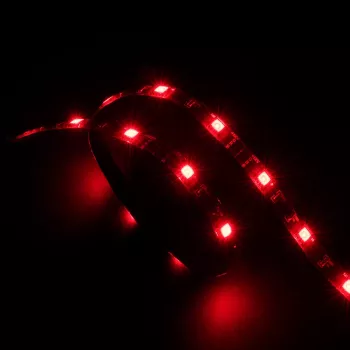 Akasa Vegas AK-LD02-05RD červený LED pásik na osvetlenie PC skrine, 50cm, 30 LED, 12V