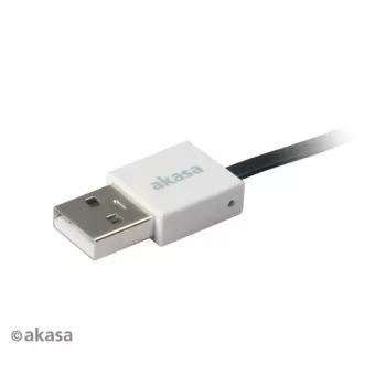 Akasa PROSLIM USB 2.0 kábel Pink Superslim Sync and Charge A - Micro B - 1m