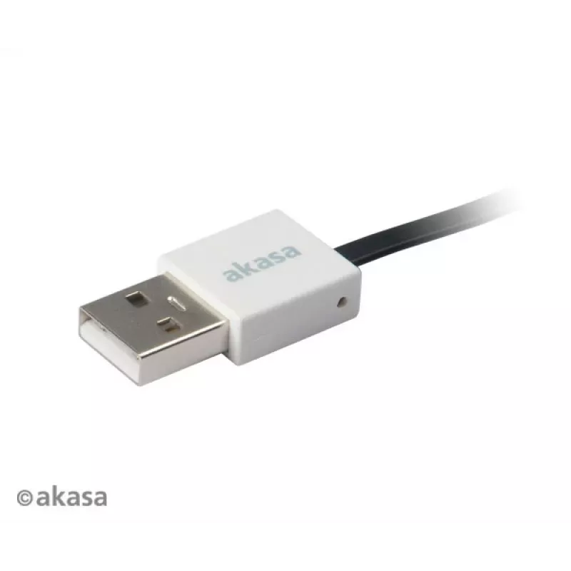 Akasa PROSLIM USB 2.0 kábel Pink Superslim Sync and Charge A - Micro B - 1m