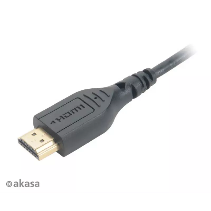 Akasa 1,5m High Speed HDMI with Ethernet kábel - HDMI Type-A na Micro HDMI - 4K - čierna