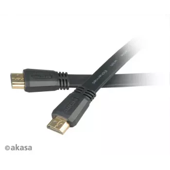 Akasa HDMI 2m High Speed HDMI Cable with Ethernet 10,2 Gbit/s 4K 3D čierna