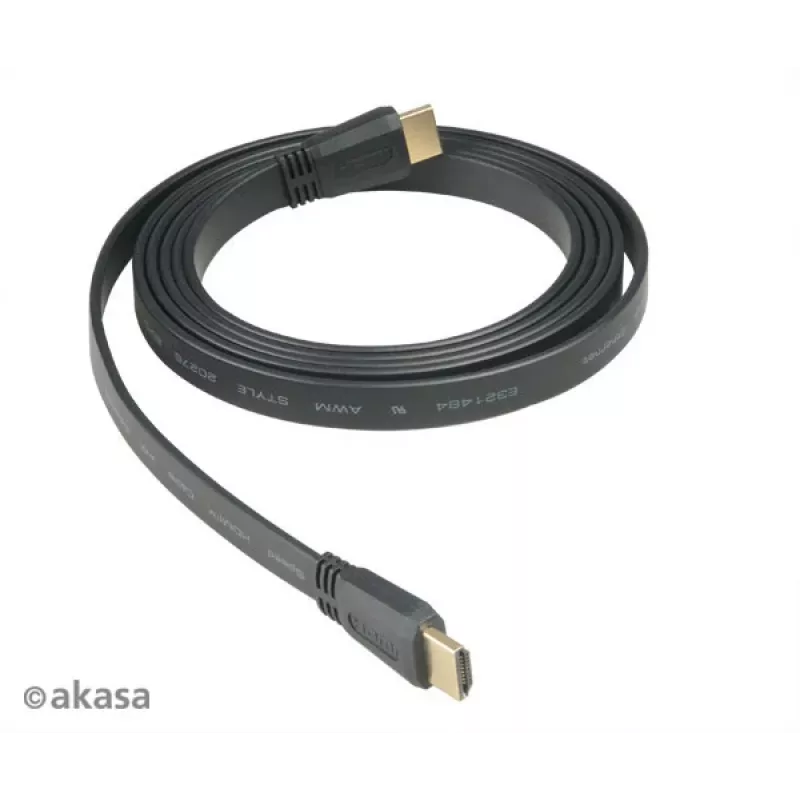 Akasa HDMI 2m High Speed HDMI Cable with Ethernet 10,2 Gbit/s 4K 3D čierna