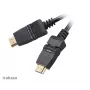 Akasa HDMI 2m kábel - High Speed s Ethernet, 4K @ 30Hz, pozlátený, čierny