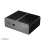 Akasa Newton T bezventilátorová Mini-PC skriňa pre Intel NUC (UCFF/Thin Mini-ITX) - bez napájacieho zdroja - čierna