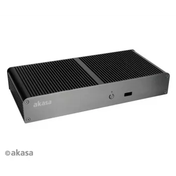 Akasa Tesla T bezventilátorová NUC skriňa - čierna - UCFF - USB