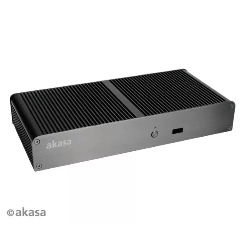 Akasa Tesla T bezventilátorová NUC skriňa - čierna - UCFF - USB