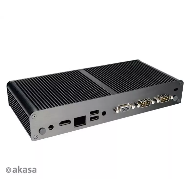 Akasa Tesla T bezventilátorová NUC skriňa - čierna - UCFF - USB