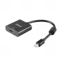 Akasa Mini DisplayPort samec na HDMI samica video adaptér - 4K@30Hz, čierny