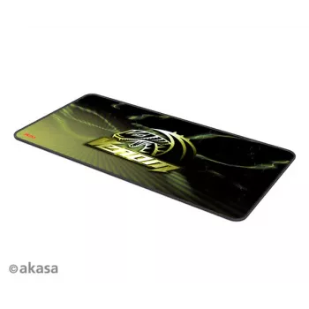Akasa AK-MPD-03YL vzorovaná gumená podložka pod myš na hranie - žlto-čierna, 320x270x3mm